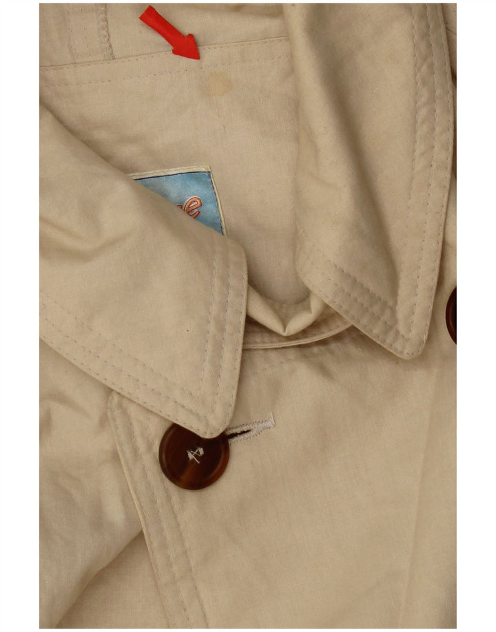 Vintage Herren Zweireihiger Trenchcoat UK 38 Medium Beige