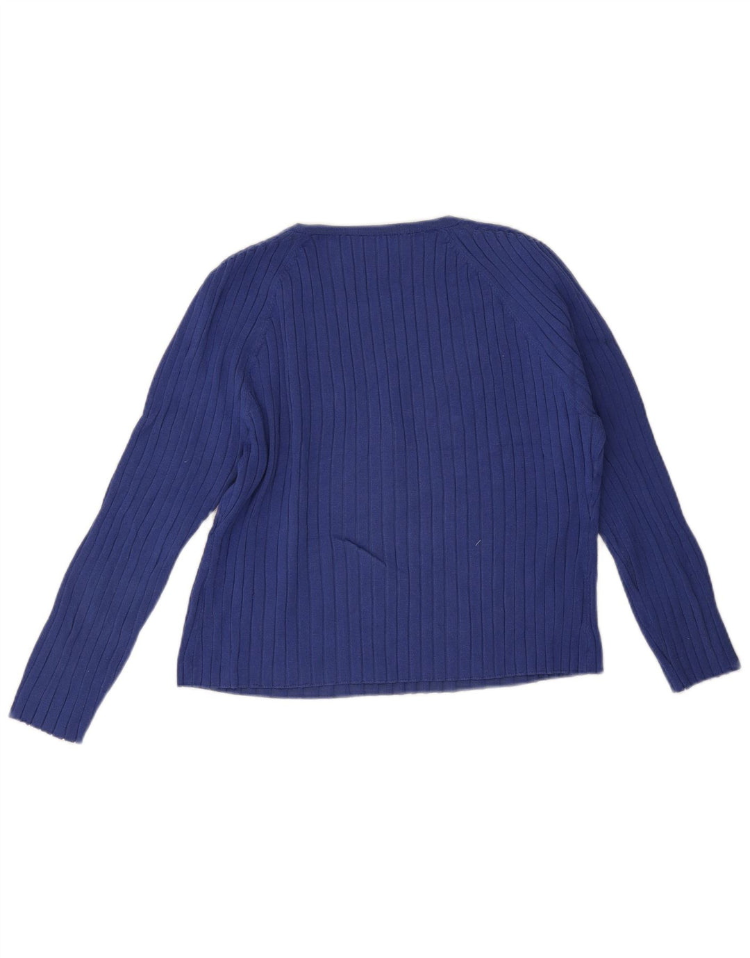 Zara Damen Top 3/4 Ärmel UK 20 2XL Blaue Viskose