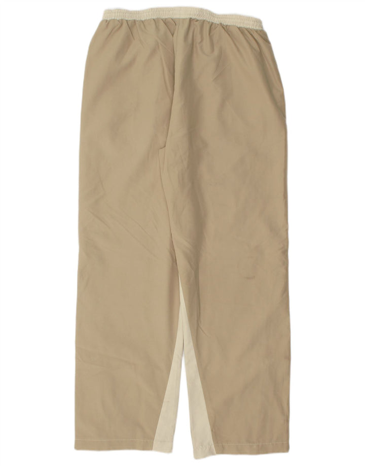 REEBOK Damen-Trainingshose, UK 14, Größe L, beige, Colourblock-Polyester