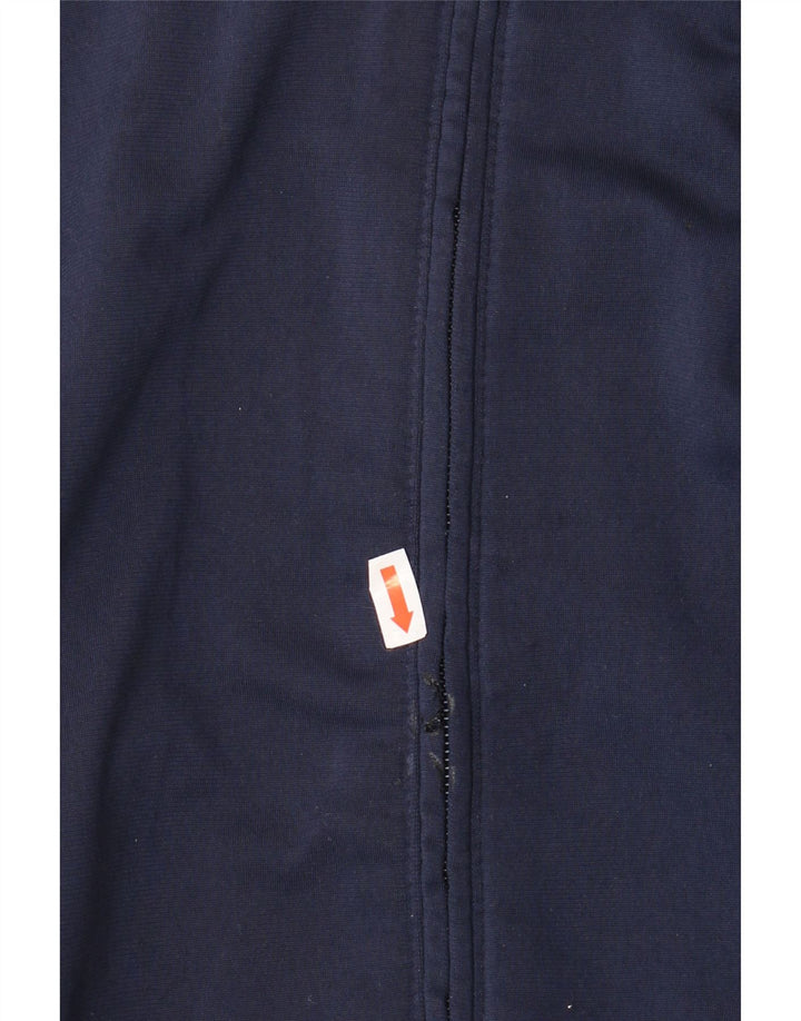 Nike Herren-Trainingsanzug-Top-Jacke aus mittelblauem Polyester in Marineblau