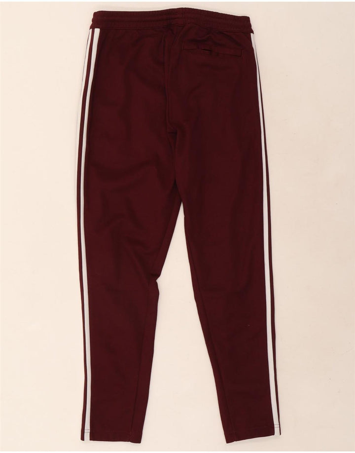 Adidas Herren-Trainingshose, mittlere Baumwolle, Burgunderrot