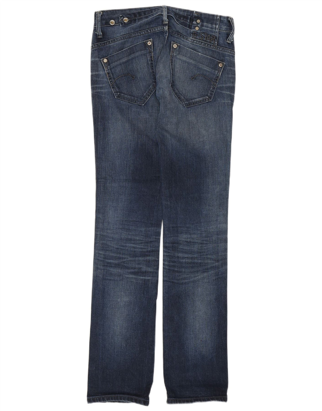 G-STAR Damen-Jeans mit niedriger Taille, gerade, W27, L34, blaue Baumwolle