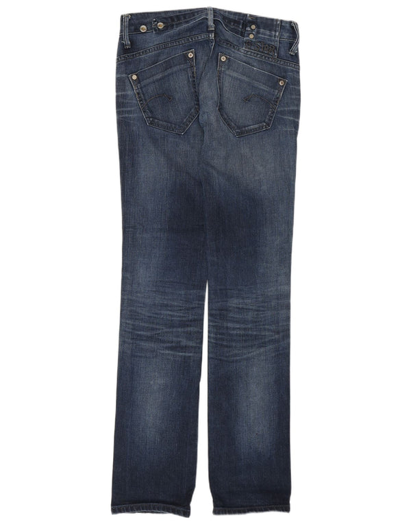 G-STAR Damen-Jeans mit niedriger Taille, gerade, W27, L34, blaue Baumwolle