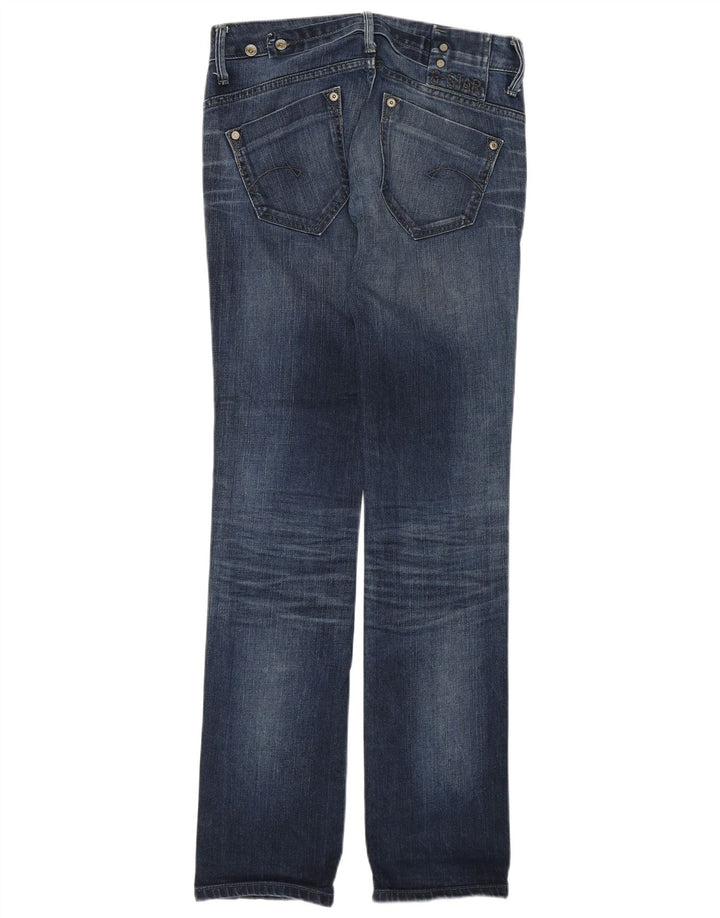 G-STAR Damen-Jeans mit niedriger Taille, gerade, W27, L34, blaue Baumwolle