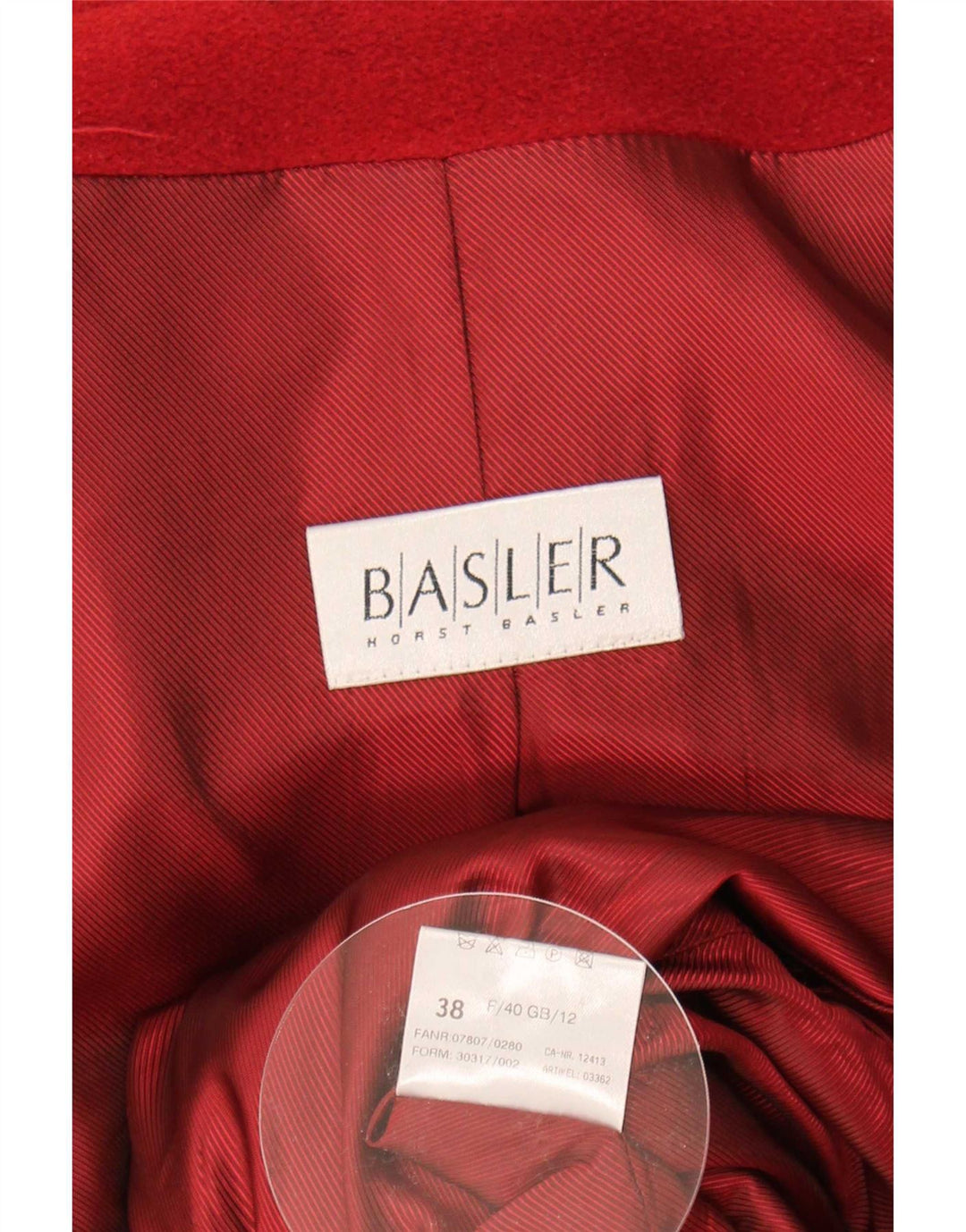 Basler Damenmantel UK 12 Mittelrote Wolle