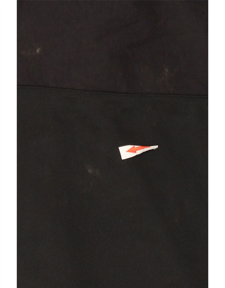 Nike Herren-Kapuzenpullover mit grafischem Reißverschluss, groß, aus schwarzem Polyester