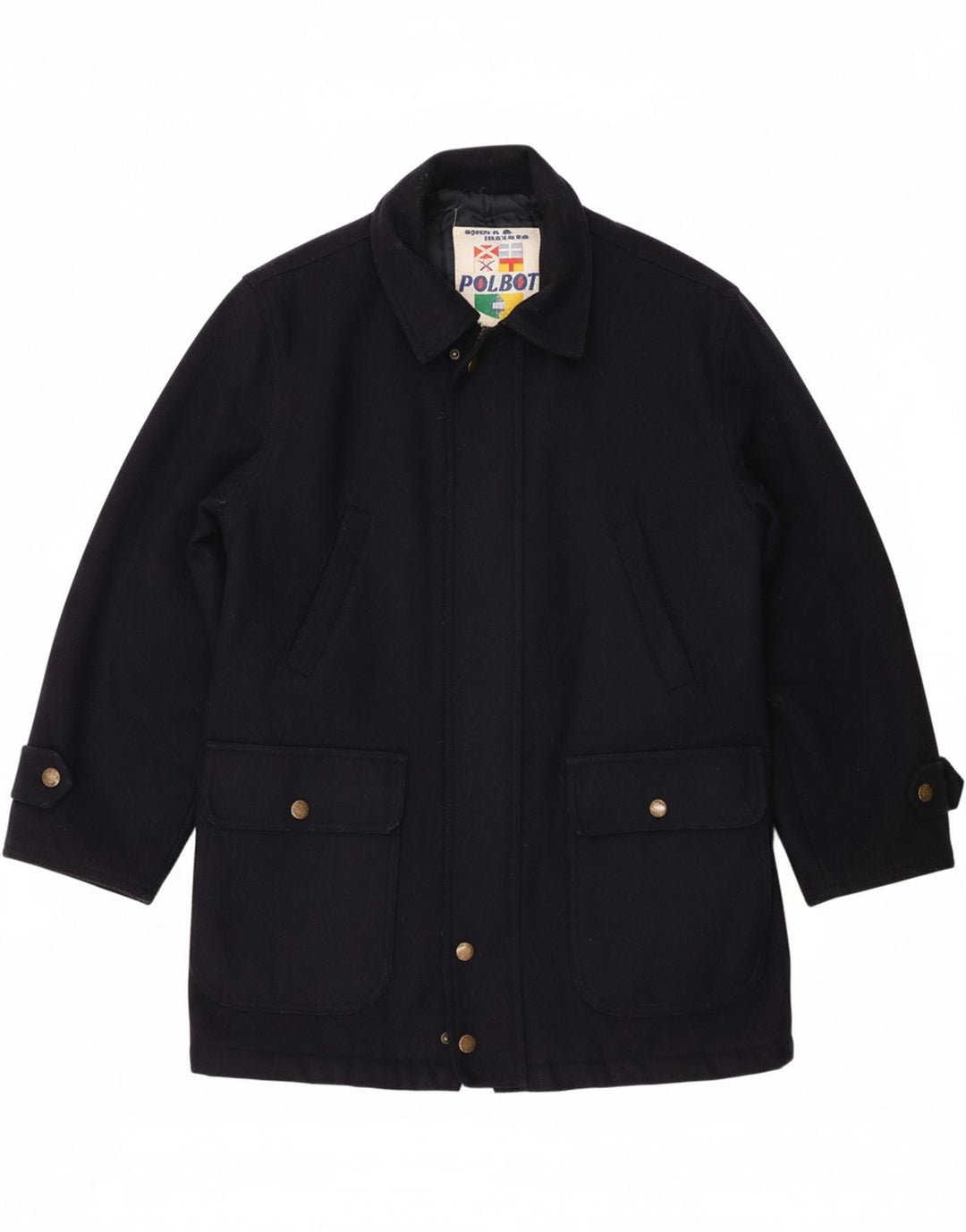 POLBOT Boys Windbreaker Coat 14-15 Years Navy Blue