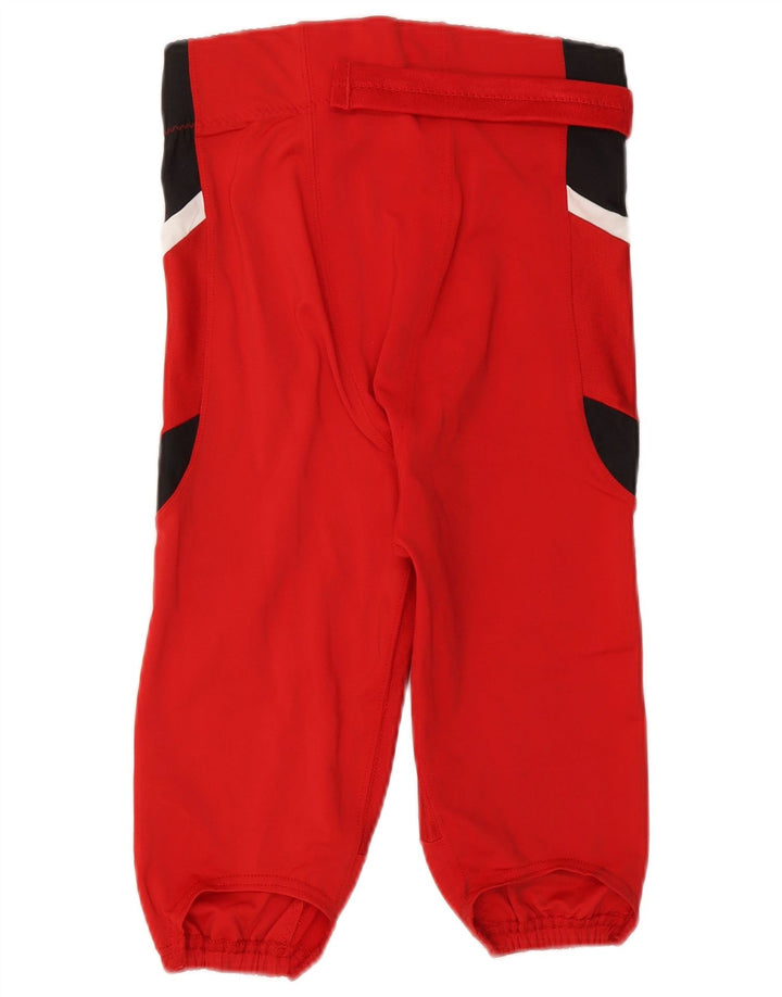 Russell Athletic Herren-Bermuda-Sportshorts, großes rotes Colourblock-Nylon