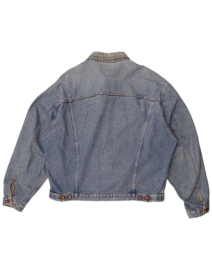 Benetton Herren Jeansjacke UK 42 XL Blau