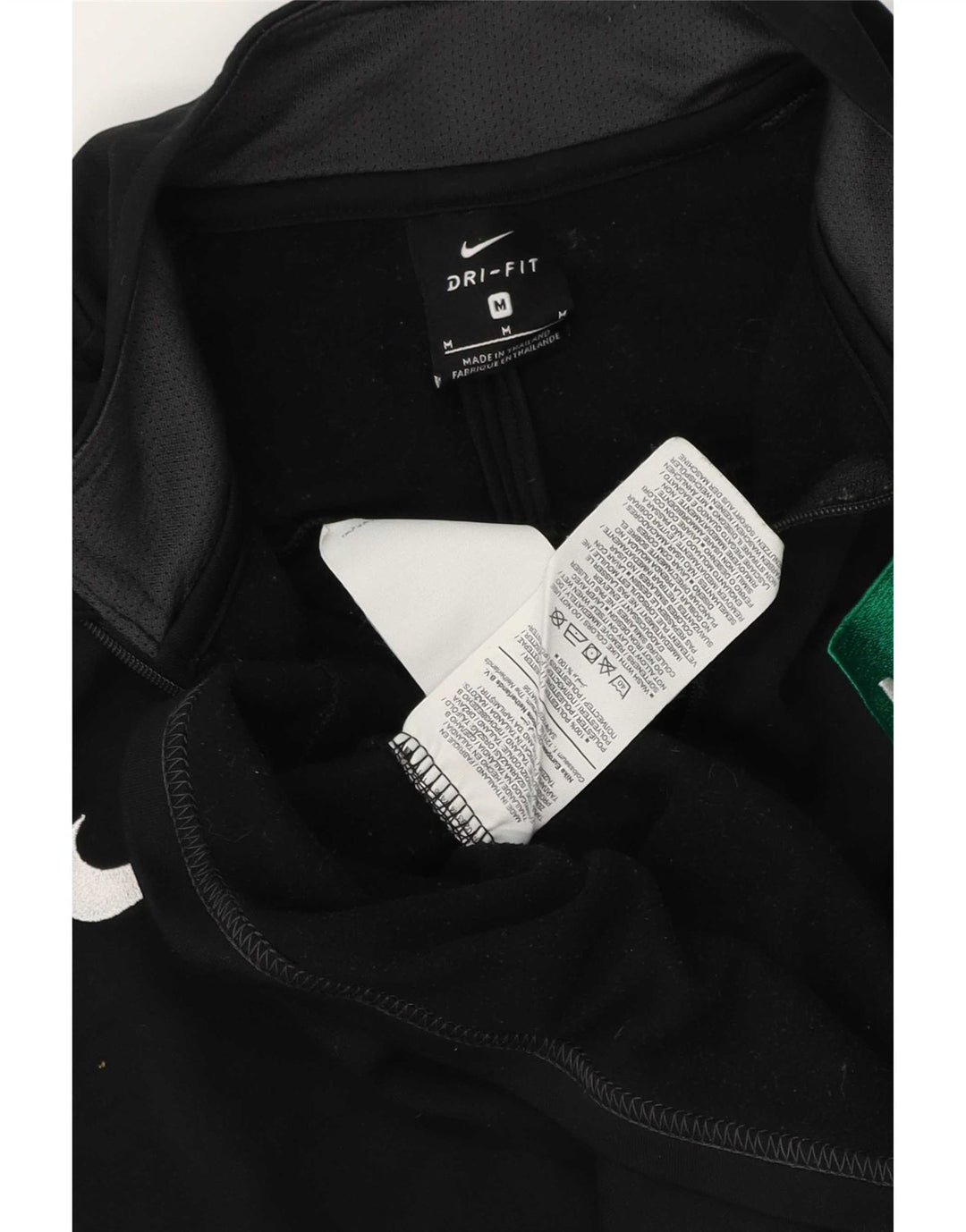 Nike Herren Dri Fit Graphic Pullover-Trainingsanzug-Oberteil, Mittelschwarz, Farbblock