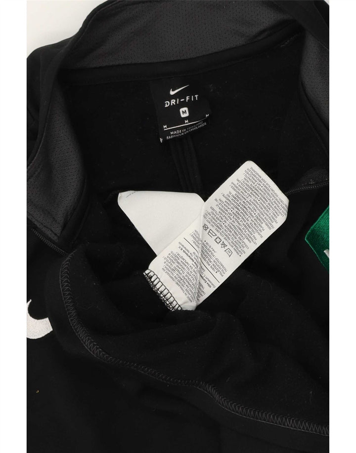 Nike Herren Dri Fit Graphic Pullover-Trainingsanzug-Oberteil, Mittelschwarz, Farbblock