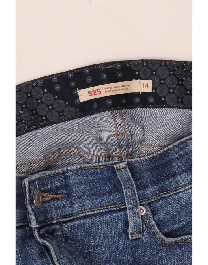 Levi's Damen 525 Straight Jeans US 14 XL W36 L30 Blau