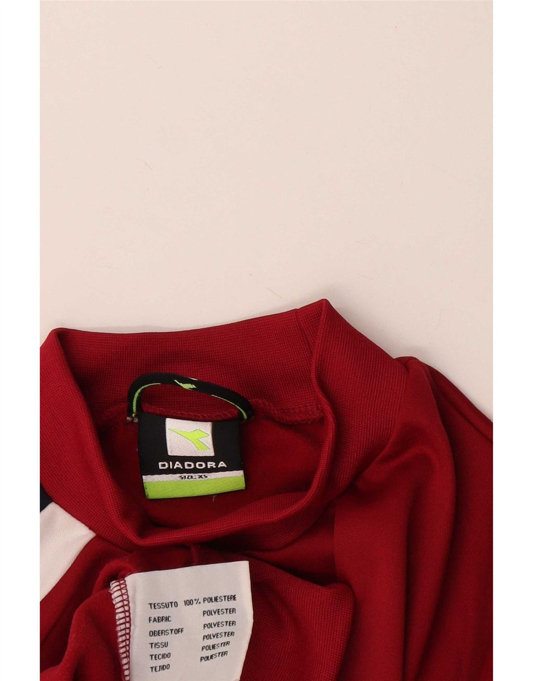 Diadora Herren Sweatshirt Pullover XS Rot Colourblock Polyester