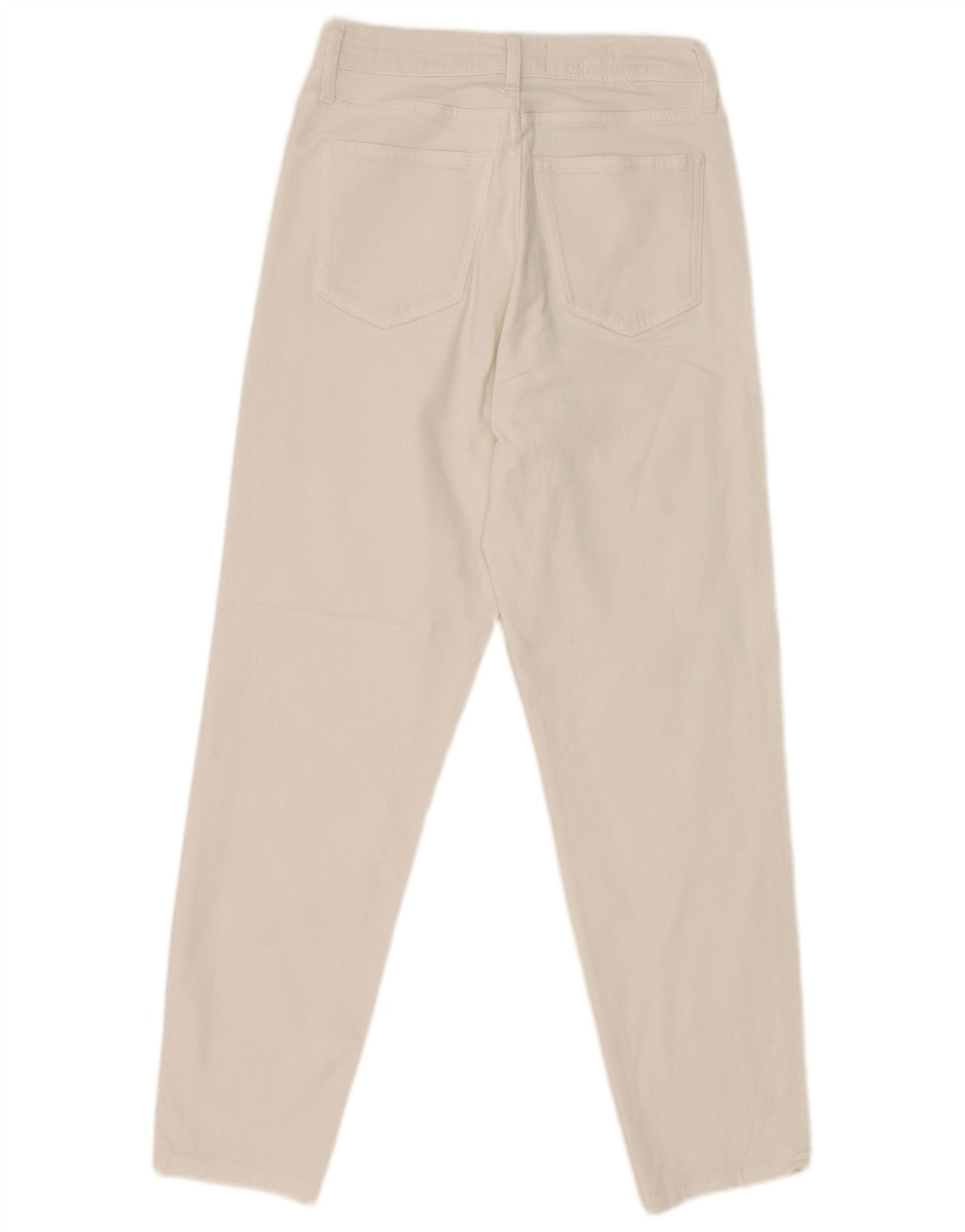 Calvin Klein Damen Tapered Jeans W26 L26 Weiß