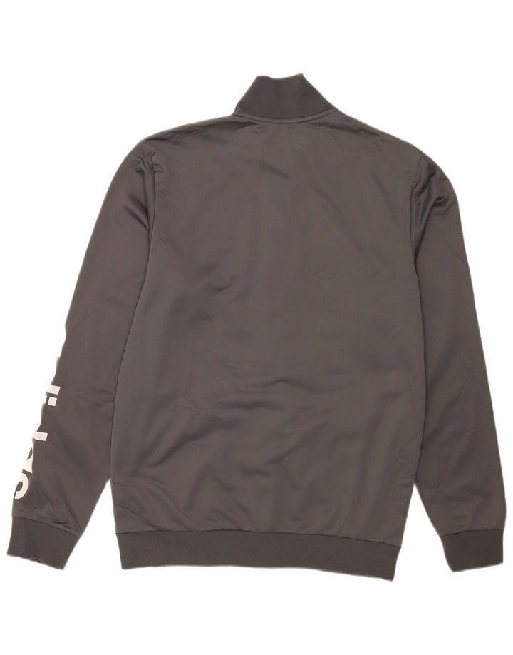 Adidas Herren Graphic Trainingsanzug Top Jacke UK 40/42 Mittelgraues Polyester