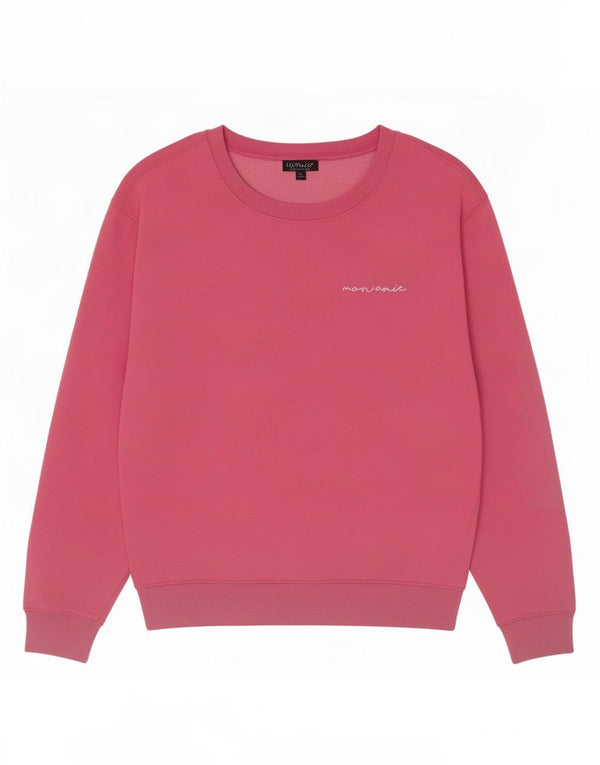 Topshop Damen-Sweatshirt mit Grafik-Übergröße, Gr. 10, Größe S, Rosa, Baumwolle