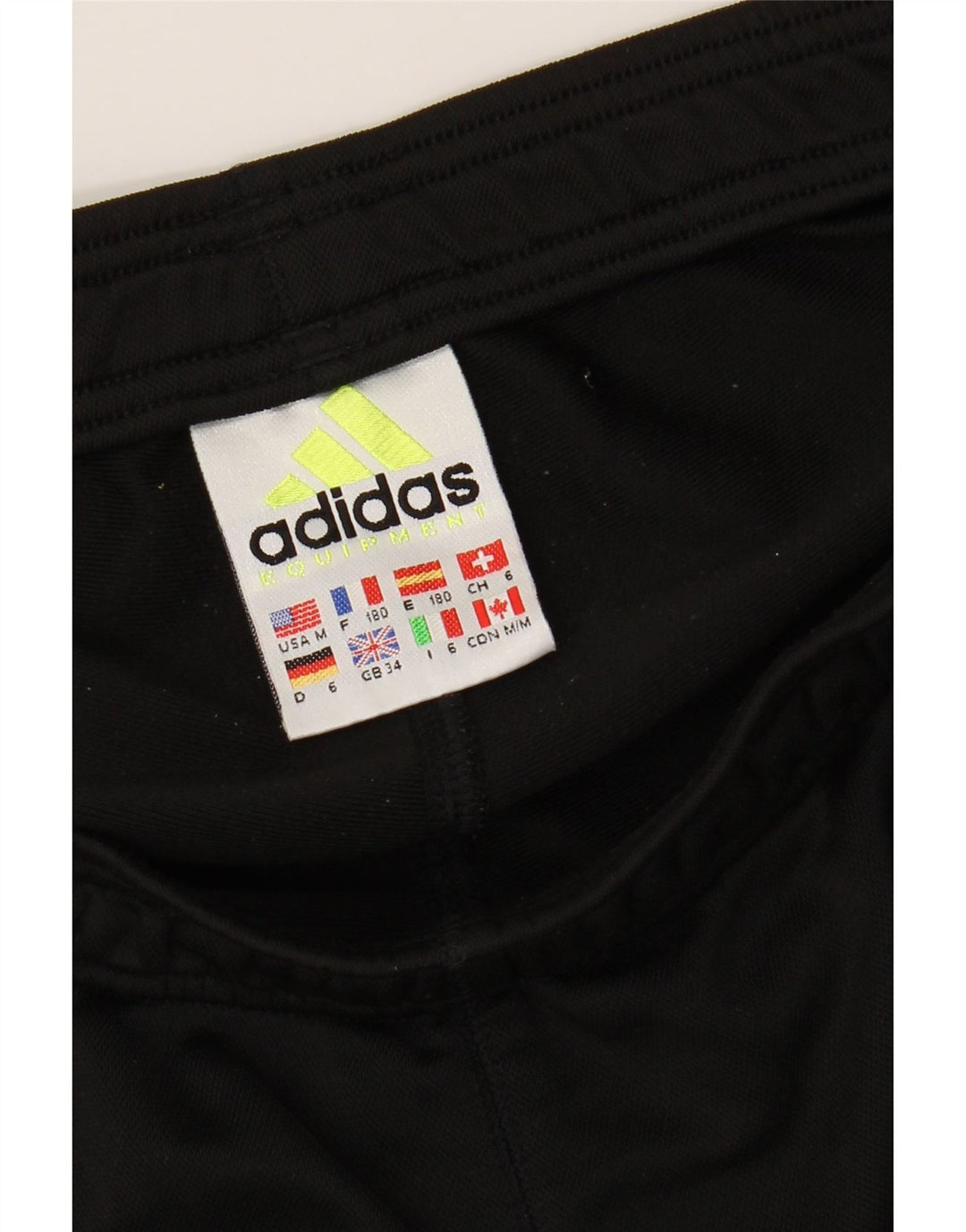 ADIDAS Mens Tracksuit Trousers Large  Black Polyester