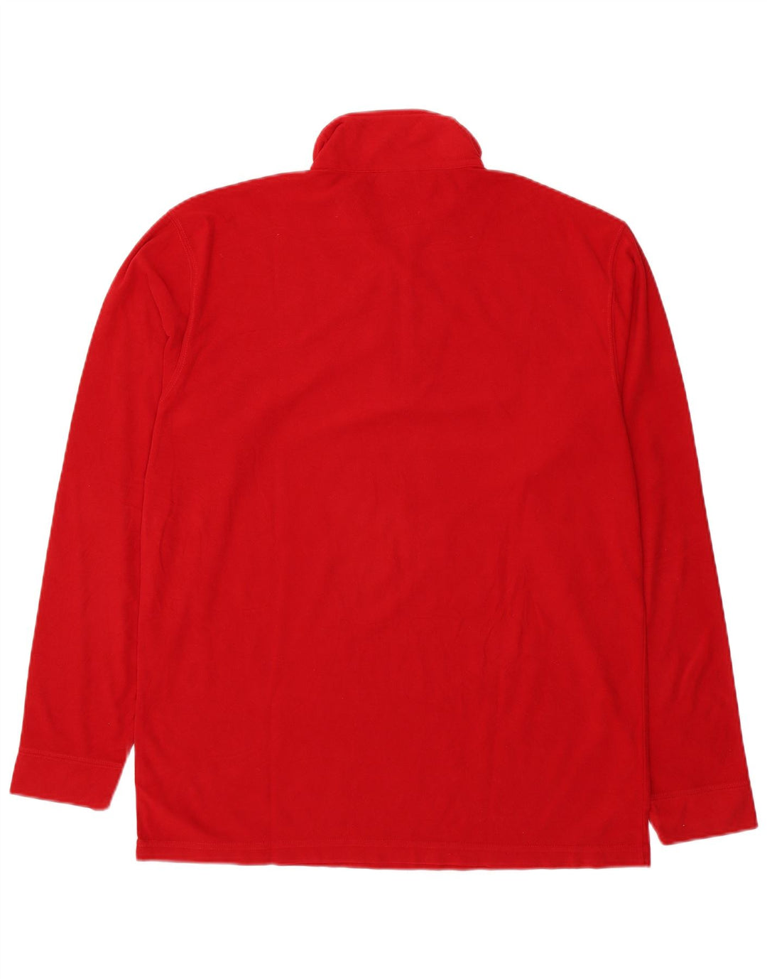Asics Herren-Fleecepullover mit Reißverschluss, XL, rotes Polyester
