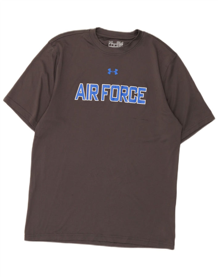 Under Armour Herren Heat Gear Graphic T-Shirt Top Small Grau Polyester