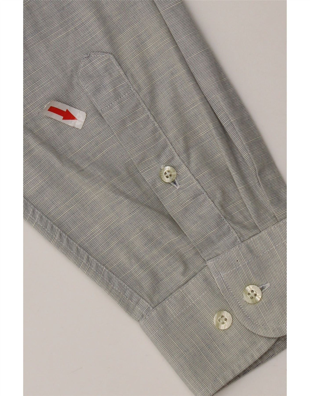 Lacoste Herrenhemd Größe 39 mittelgraue Baumwolle