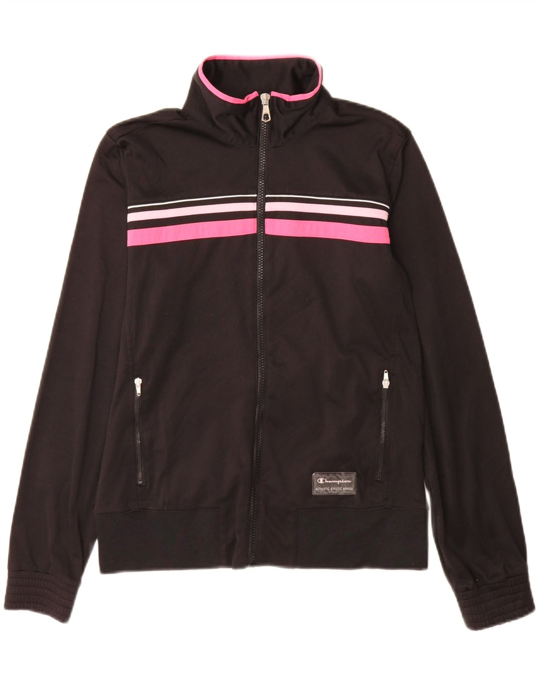 Champion Damen Heritage Fit Trainingsanzug-Oberjacke UK 14 Medium Schwarz