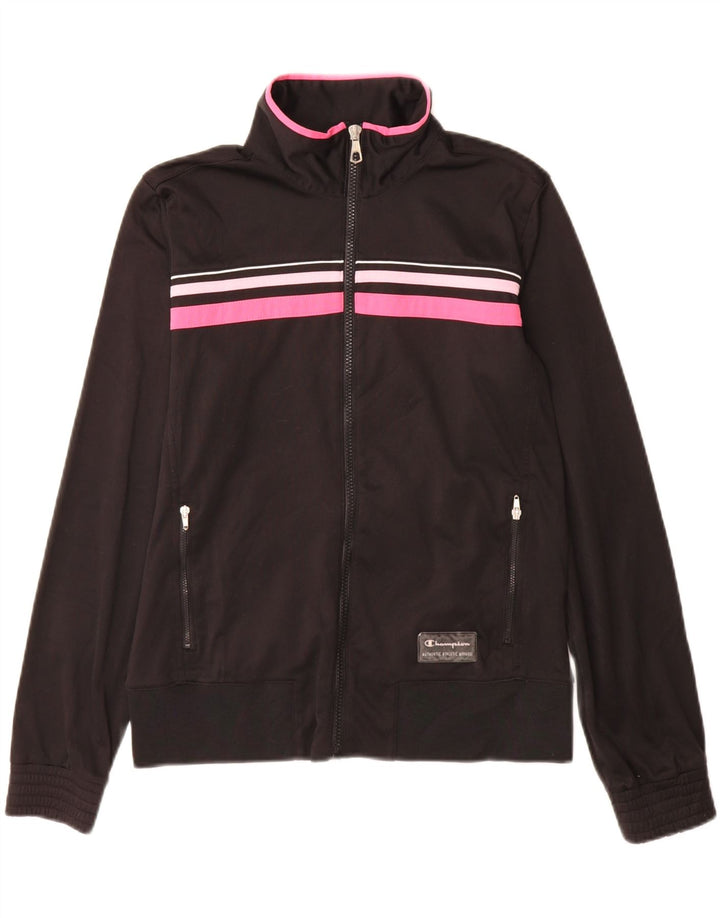 Champion Damen Heritage Fit Trainingsanzug-Oberjacke UK 14 Medium Schwarz