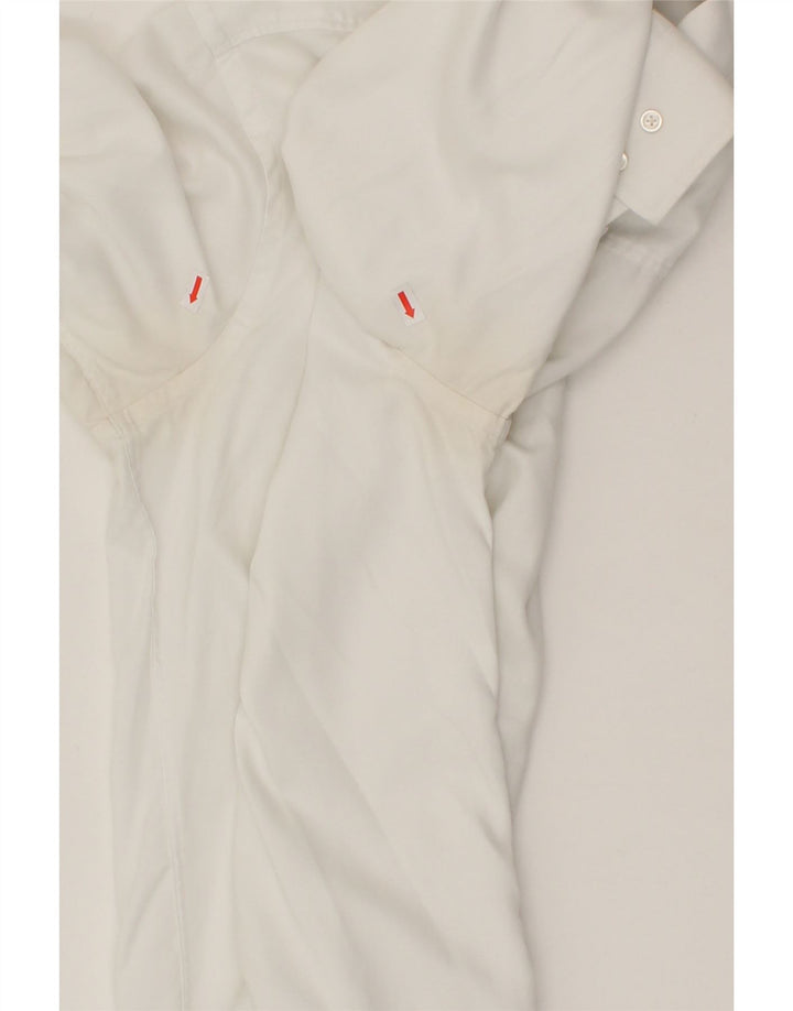 HUGO BOSS Herren-Slim-Fit-Hemd, Größe 41, mittelweiße Baumwolle