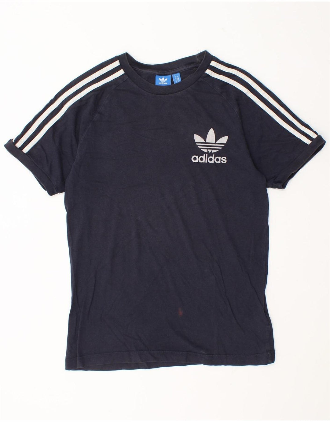 Adidas Herren T-Shirt Top Small Marineblau Baumwolle