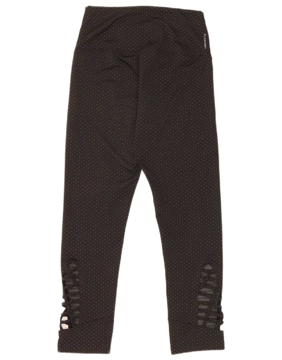 The North Face Womens Crop Leggings UK 8 Small Schwarz gepunktetes Polyester
