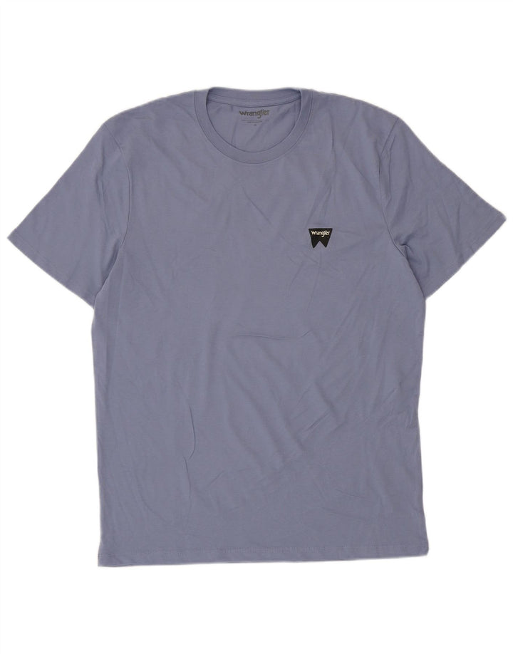 WRANGLER Herren T-Shirt Top mittelblaue Baumwolle