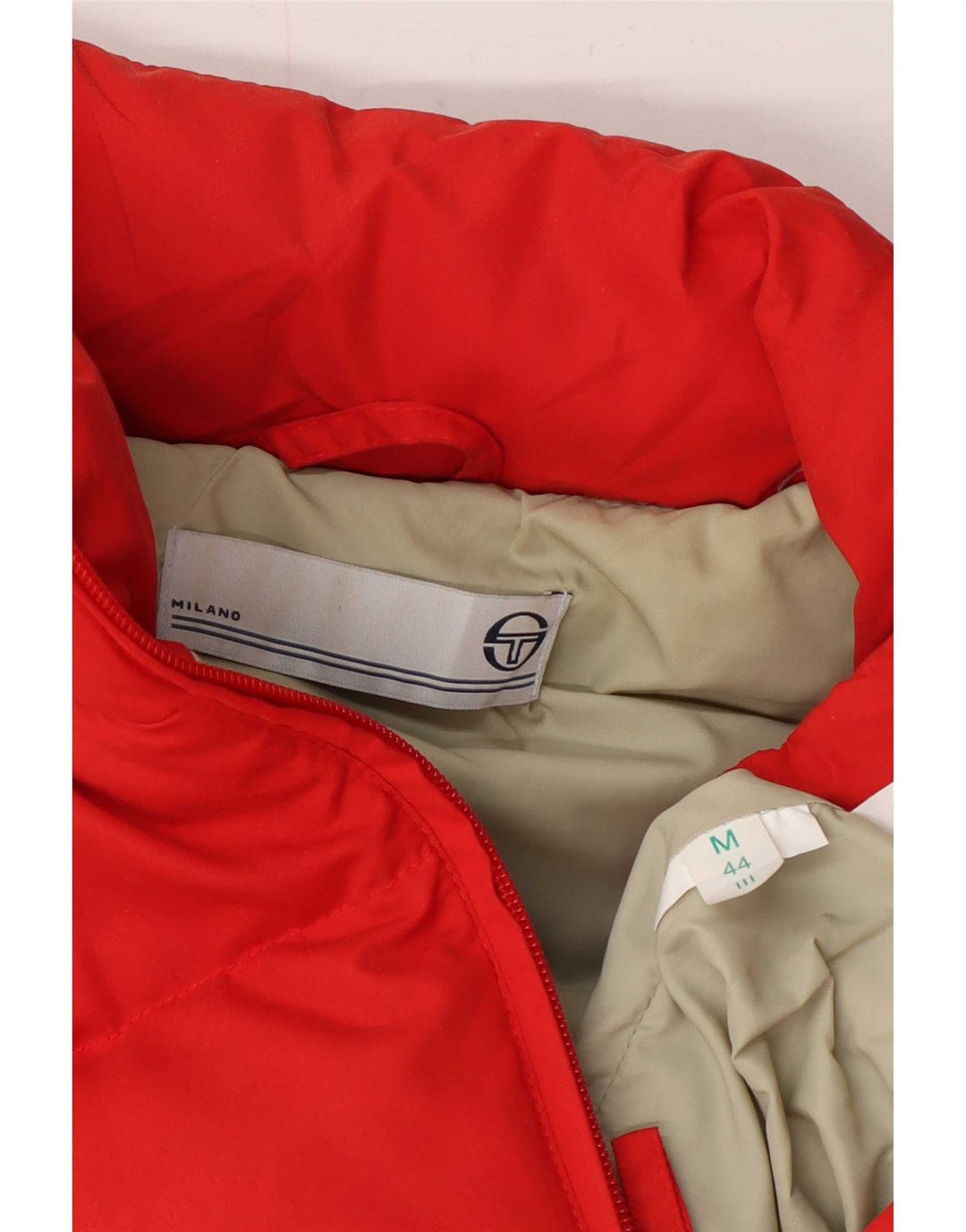 Sergio Tacchini Damen Wattierte Jacke IT 44 Mittelrot