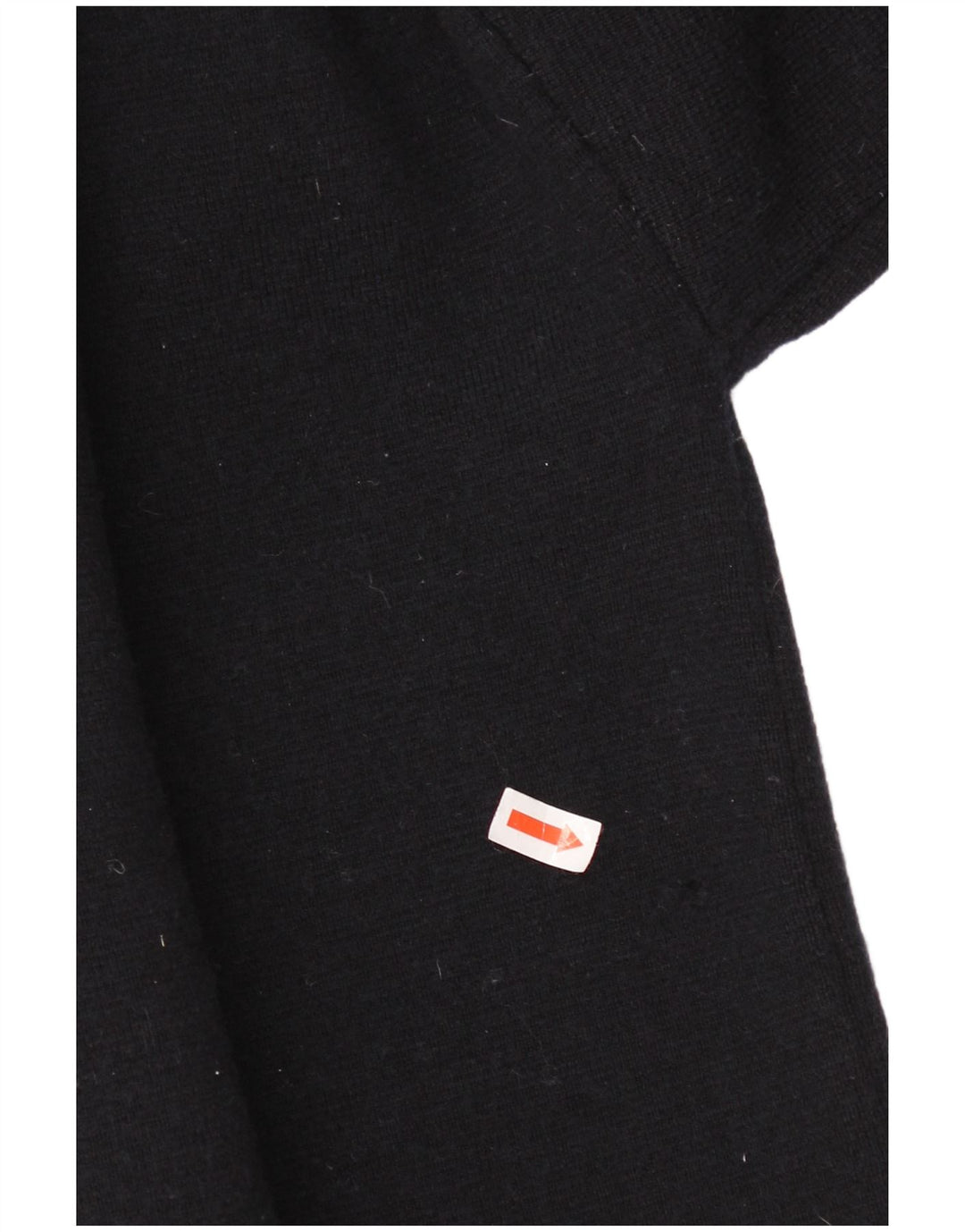 Jaeger Womens Crop Crew Neck Pullover Pullover UK 16 Große schwarze Wolle