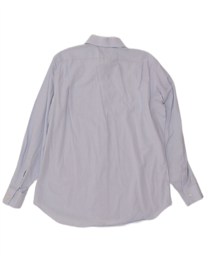 DOLCE & GABBANA Herrenhemd Größe 16 41 Große blaue Baumwolle