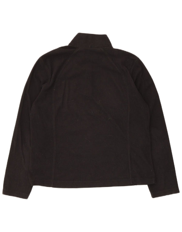 Columbia Damen-Fleecepullover mit Reißverschluss, UK 16, Größe L, Schwarz