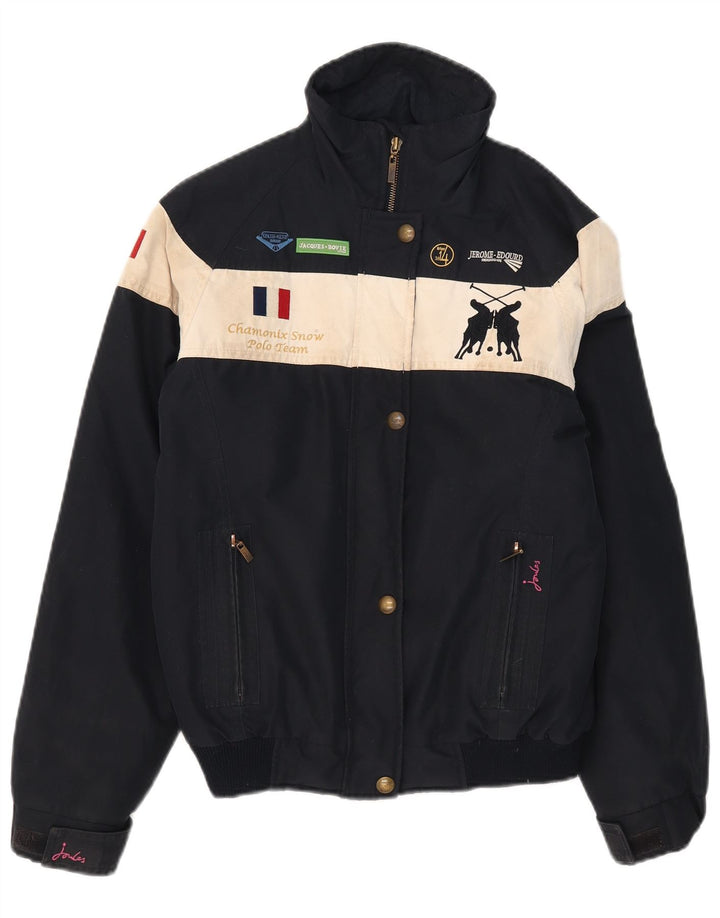 Joules Damen Graphic Skijacke UK 8 Small Marineblau