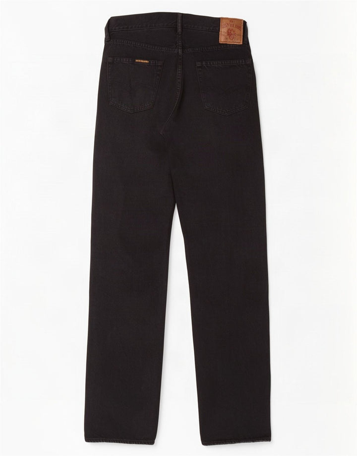 Replay Herren Straight Jeans W33 L34 Schwarze Baumwolle