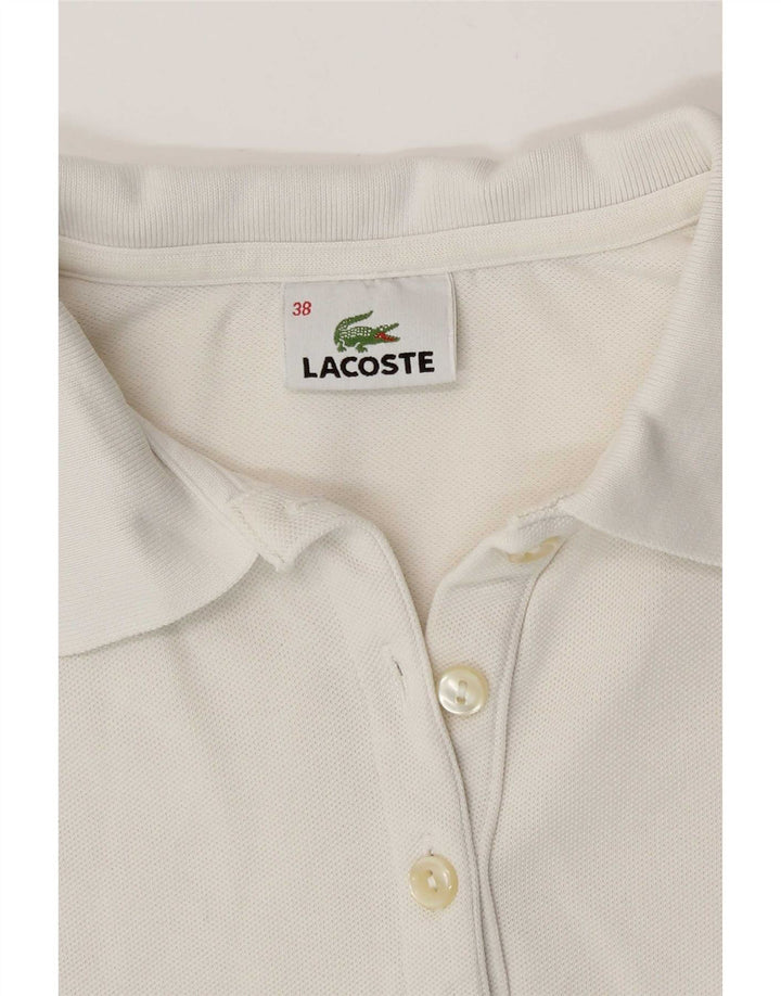 Lacoste Damen Poloshirt Größe 38 Medium Weiß