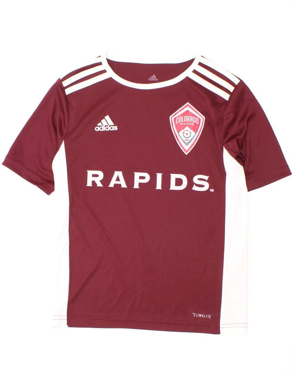 Adidas Colorado Rapids Graphic T-Shirt für Jungen, 9–10 Jahre, Größe S, Burgunderrot