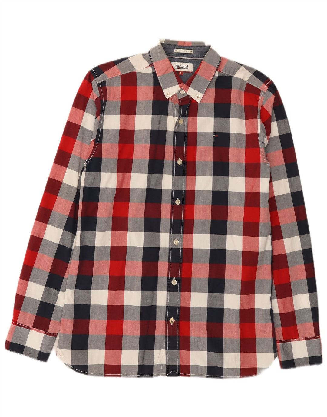 Tommy Hilfiger Herrenhemd, klein, mehrfarbig, kariert, Baumwolle