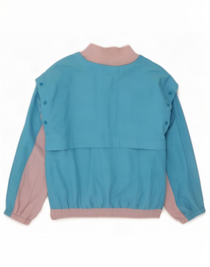 Ellesse Damen-Trainingsanzug-Oberjacke IT 48 XL Blaues Colourblock-Polyamid