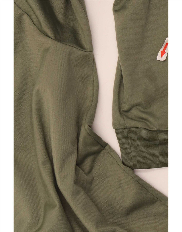 Adidas Herren-Trainingsanzug-Oberteil, Jacke, klein, Khaki, Polyester