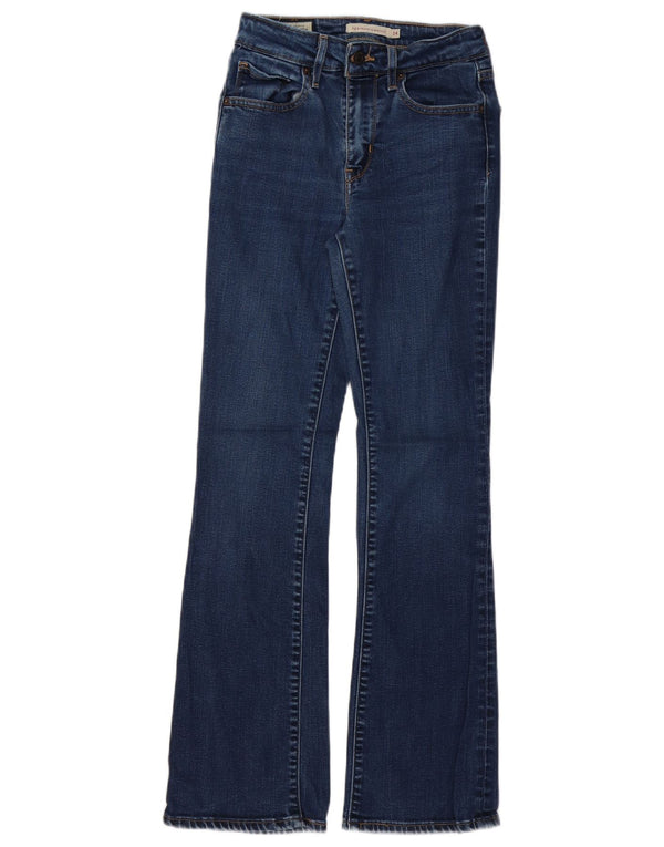 LEVI'S Damen Bootcut-Jeans mit hohem Bund, W24, L30, blaues Lyocell