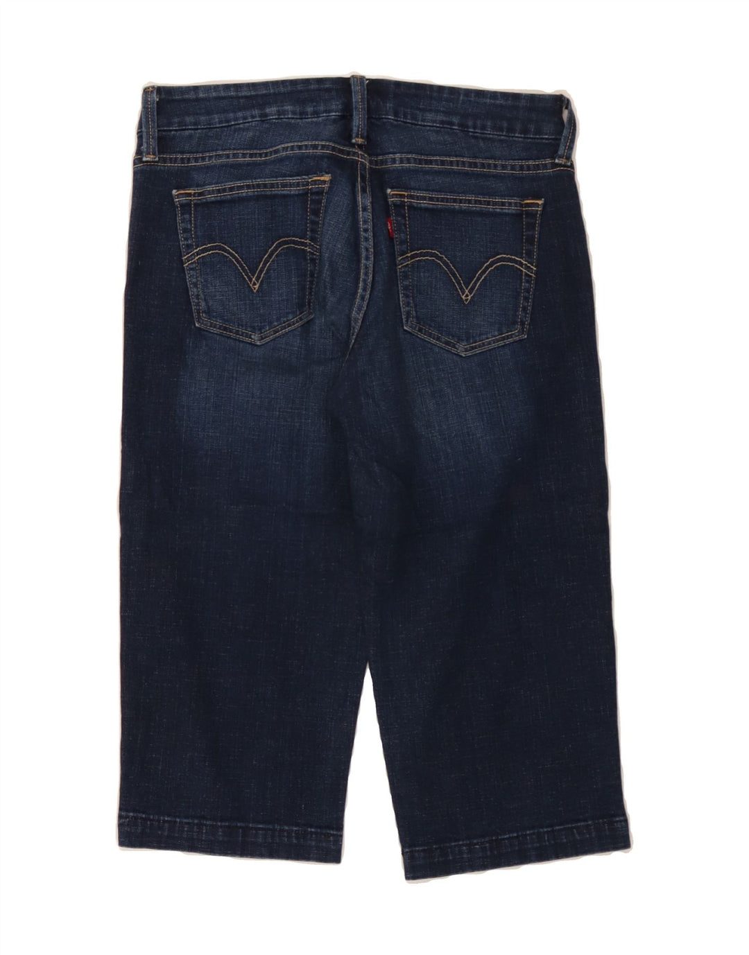 LEVI'S Womens 545 Capri Jeans US 8 Medium W32 L19 Navy Blue Cotton Vintage Levi's and Second-Hand Levi's from Messina Hembry 