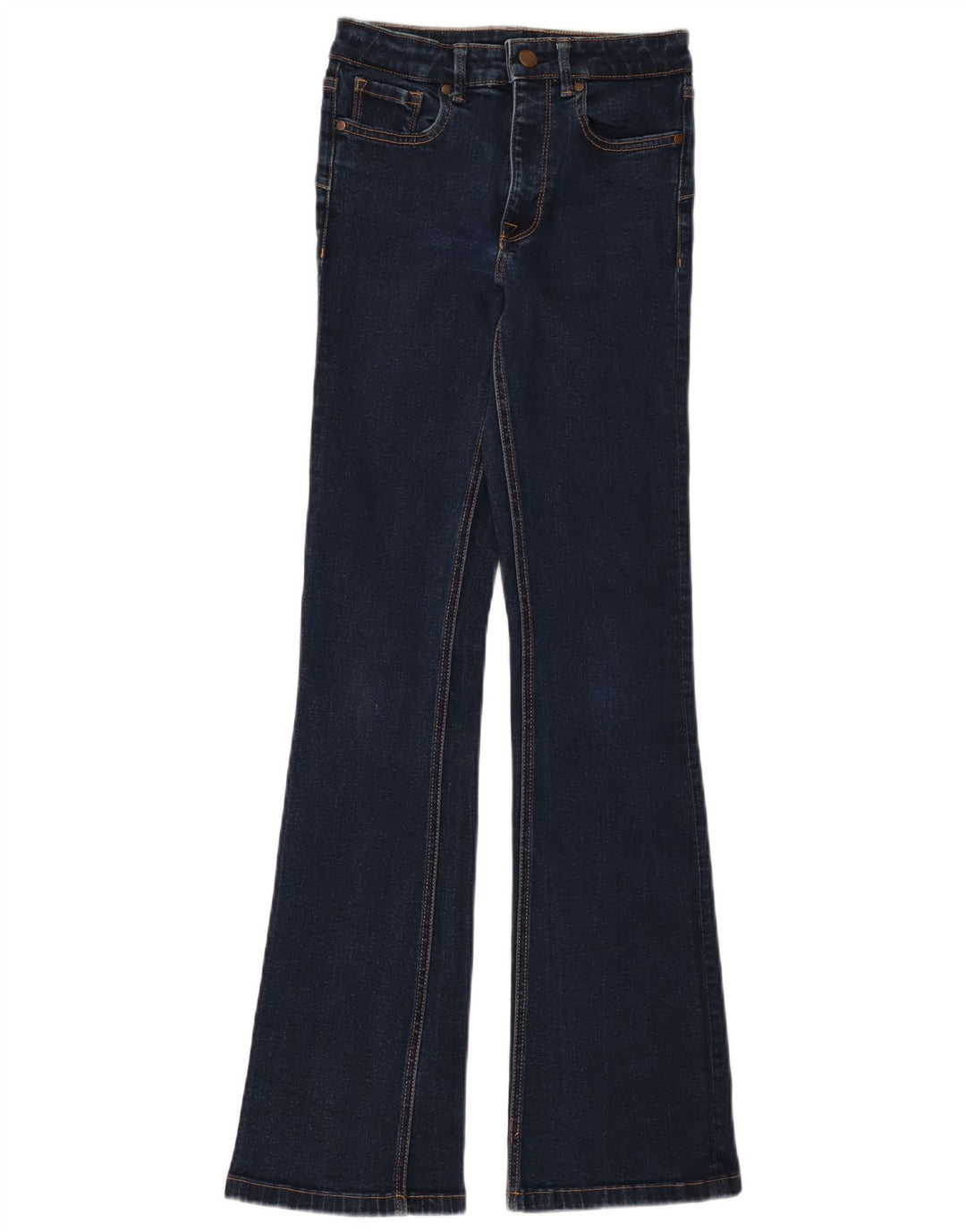Zara Damen Schlagjeans EU 34 2XS W24 L32 Marineblau