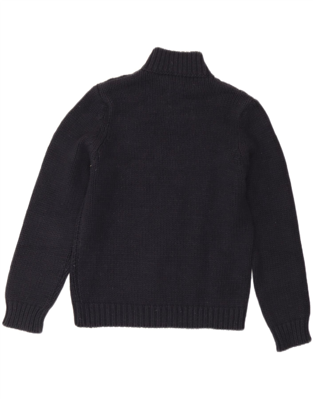 Sisley Damen-Pullover mit Rollkragen, UK 14, mittelmarineblaue Wolle
