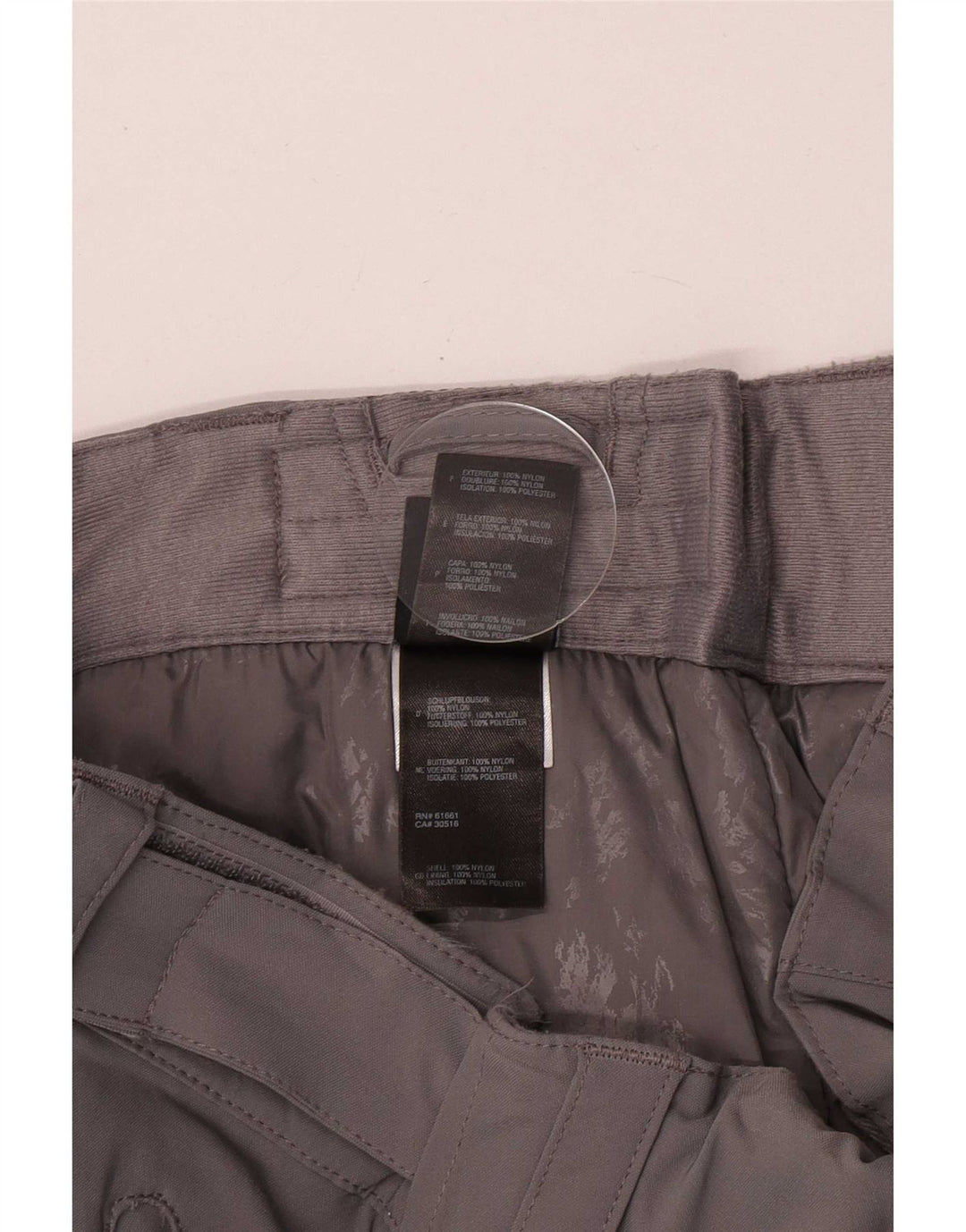 The North Face Herren-Skihose aus mittelgrauem Nylon