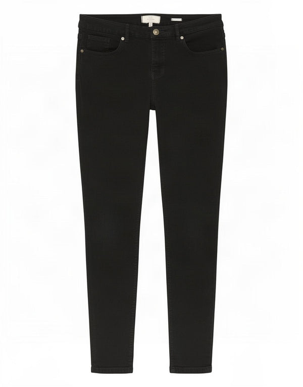 Fat Face Damen Jegging-Jeans UK 16 Large W32 L27 Schwarze Baumwolle