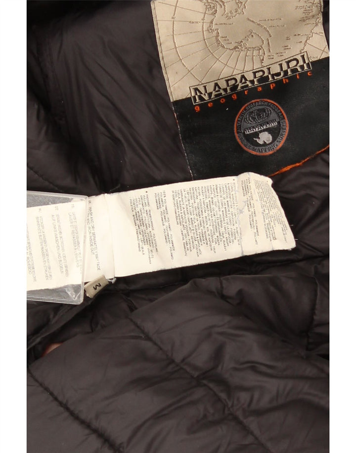 Napapijri Wattierte Damenjacke mit Kapuze, UK 14, Mittelschwarz, Polyamid