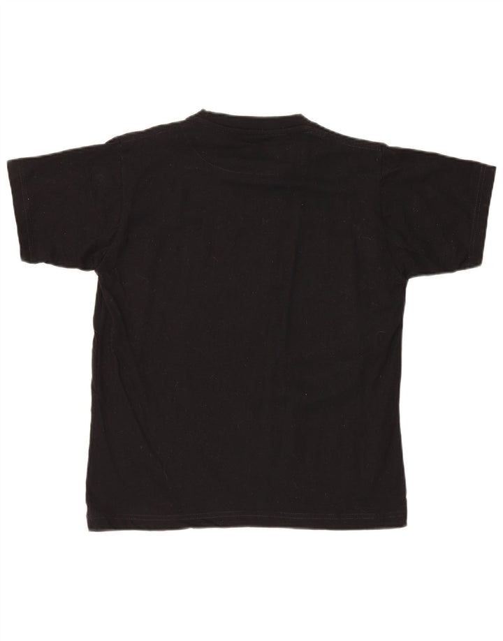 Billabong Womens Graphic T-Shirt Top UK 14 Medium Schwarz