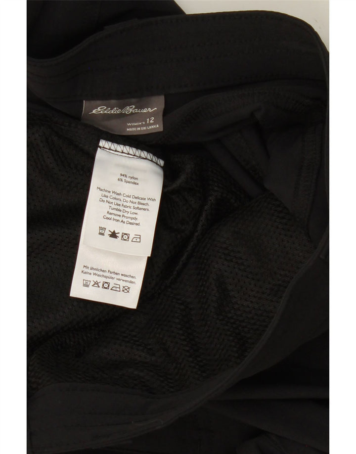 EDDIE BAUER Womens Cargo Shorts US 12 Large W36 Black Nylon Vintage Eddie Bauer and Second-Hand Eddie Bauer from Messina Hembry 
